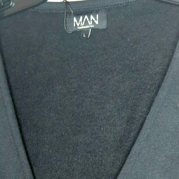 Boohooman Official Reflective Print Black Utility Vest Mens Large - Picture 4 of 4